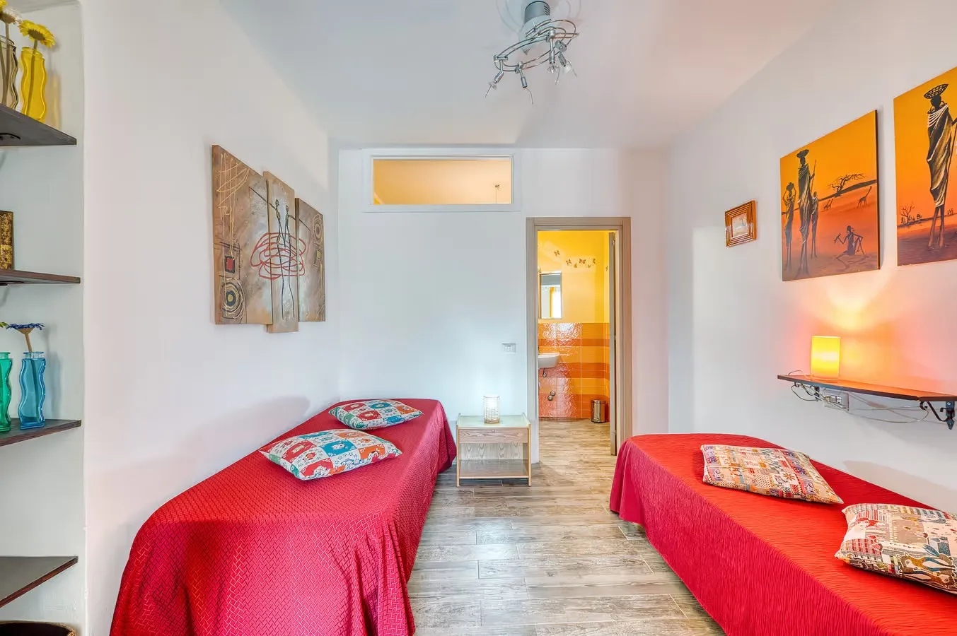 appartamento-vacanze-foligno-camera-rossa